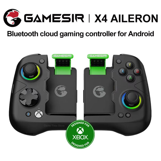 Gamesir X4 Aileron Bluetooth Mobile Cloud Gaming Controller Gampad for Android Hall Effect Joystick Seamless Wireless Connection